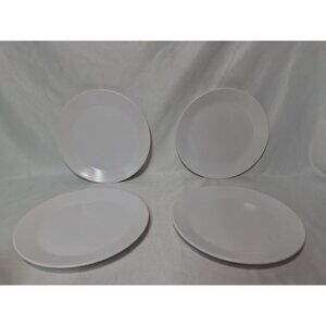 Set of  4 Noritake Progression PEARL WHITE Salad or Dessert Plate, 6.25 Dia.